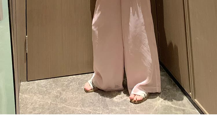 지금 여름 신제품 한국 스타일 민소매 맨위 와이드 레그 팬츠 세트 상세 이미지 19
