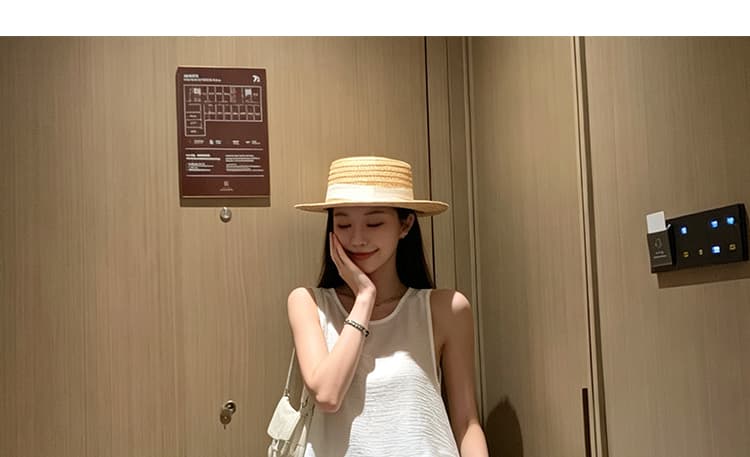 지금 여름 신제품 한국 스타일 민소매 맨위 와이드 레그 팬츠 세트 상세 이미지 30