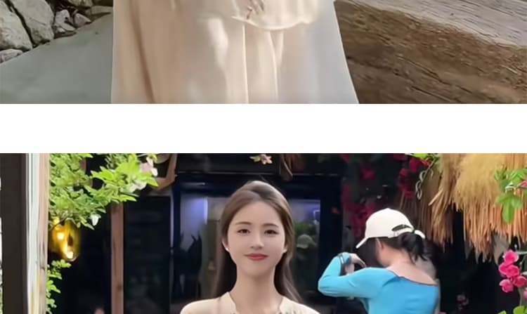 지금 여름 신제품 한국 스타일 슬림해 보이는 프랑스식 임산부 빅 사이즈 드레스 상세 이미지 40