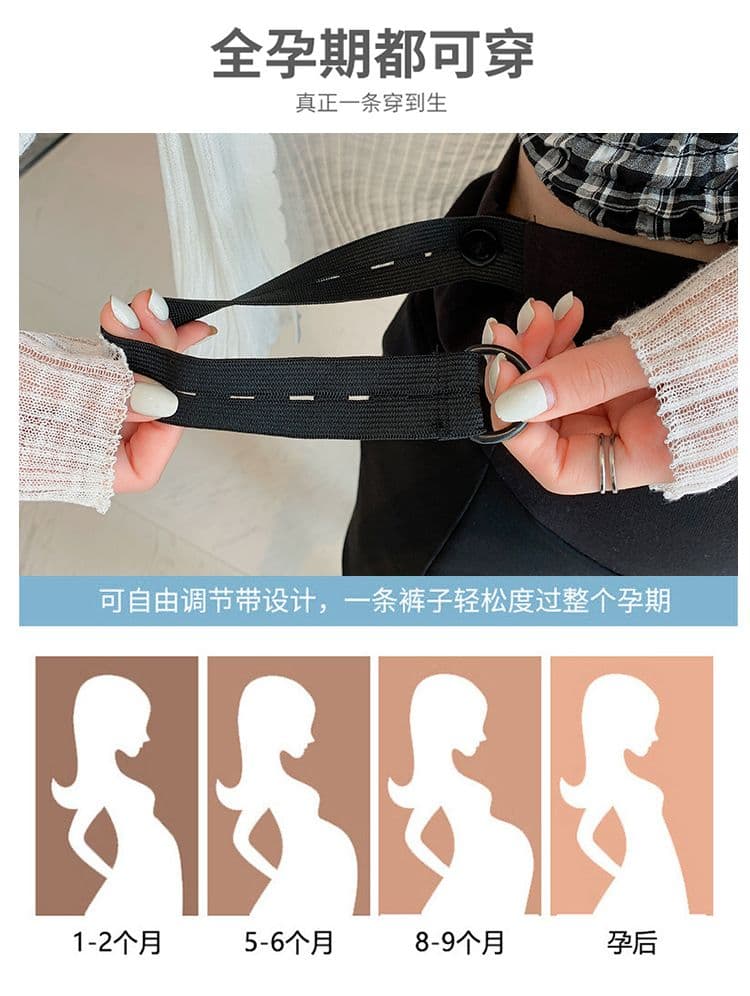 출산 착용 미니 스커트 여름 외출용 캐주얼 하이웨이스트 복부 지지 한 마디 타이트 스커트 반신 스커트 단색 다용도 반신 미니 스커트 상세 이미지 5