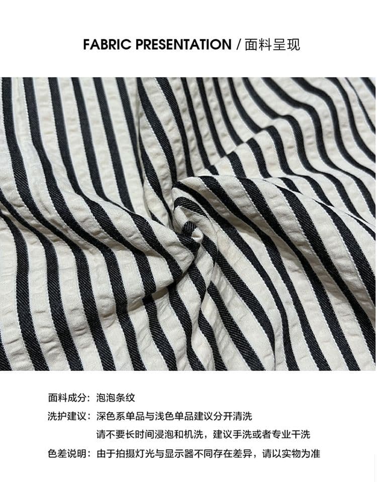 임산부 캐주얼 바지 한 부서 스트라이프 캐주얼 바지 가을 새로운 하이웨이스트 복부 지지 와이드 레그 팬츠 외출용 상세 이미지 4