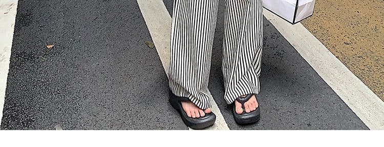 임산부 캐주얼 바지 한 부서 스트라이프 캐주얼 바지 가을 새로운 하이웨이스트 복부 지지 와이드 레그 팬츠 외출용 상세 이미지 29