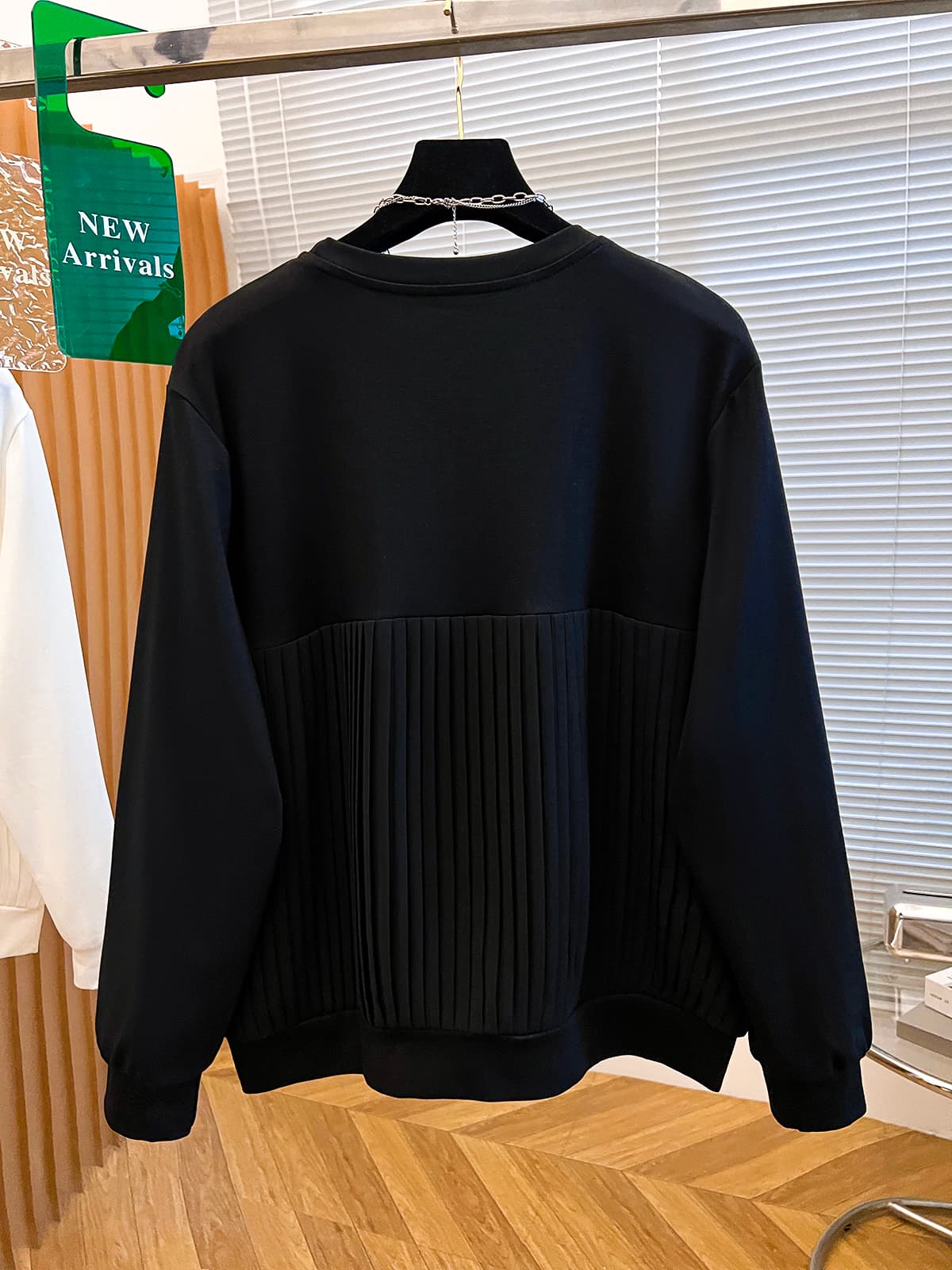 면 긴팔 티셔츠 여성 루즈핏 2026 봄 새로운 외출용 쌰 셔츠 만나는 빅 사이즈 맨위 상세 이미지 15