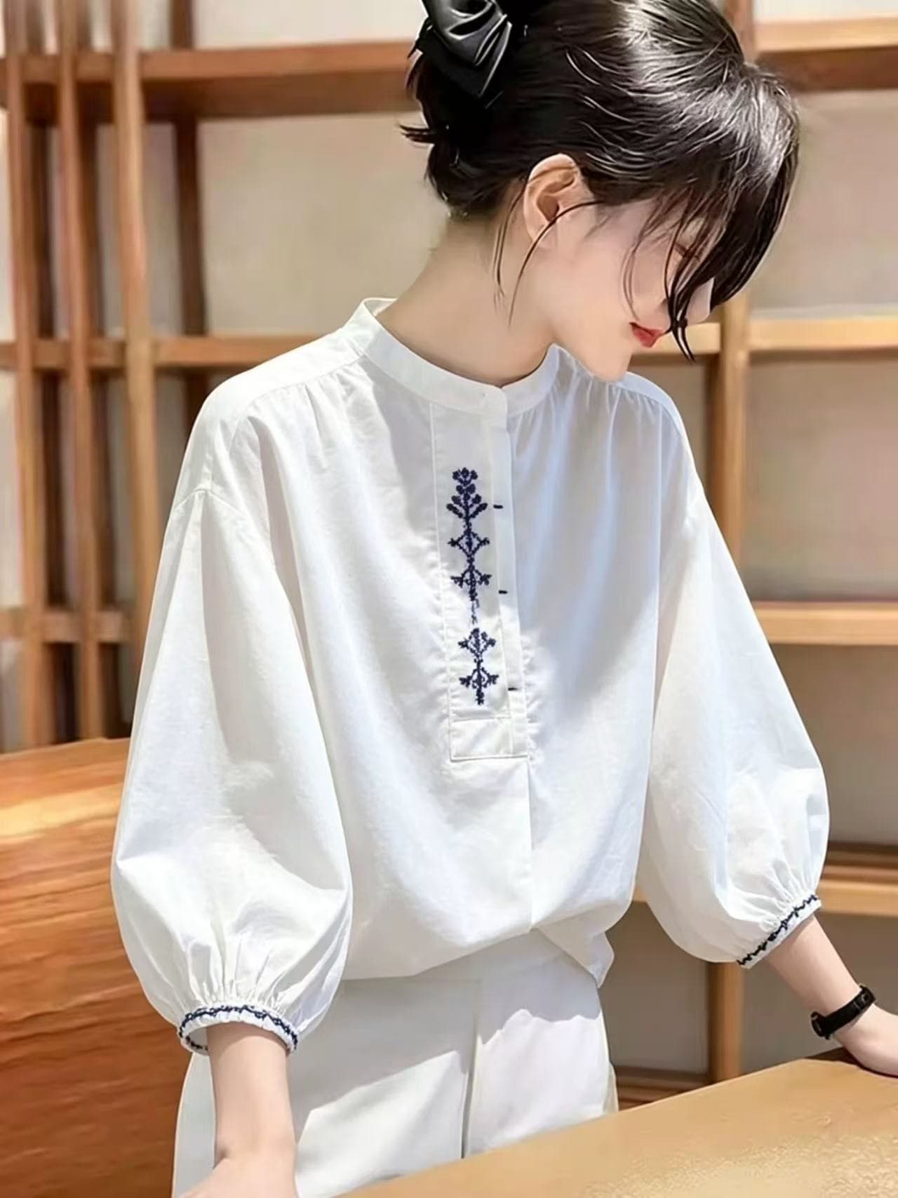 우아함 미니멀리즘 디자인 센스 슬림해 보이는 고급 센스 고급 패션 한 부서 2026 여름 새로운 아름다운 맨위 상세 이미지 5