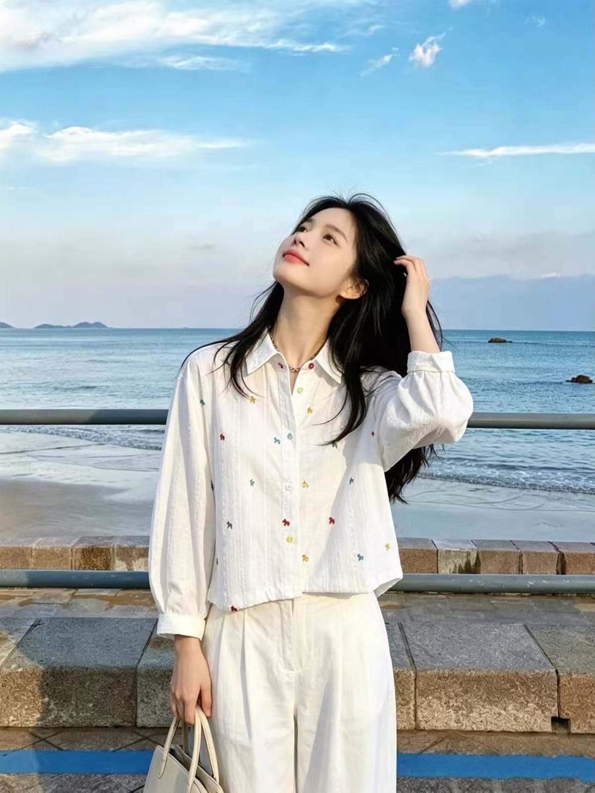 고급 센스 디자인 센스 우아함 다용도 패션 프랑스식 한 부서 고급 2026 여름 새로운 아름다운 맨위 상세 이미지 2