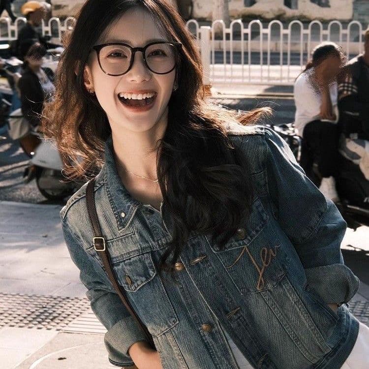 한 부서 레트로 패션 긴팔 워싱 데님 여성 코트 봄 가을 슈퍼 잘 생긴 작은 키 캐주얼 맨위 재킷