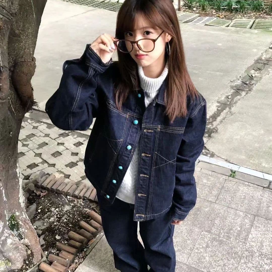 아메리칸 레트로 2026 원본 데님 여성 코트 봄 가을 새로운 루즈핏 oversize 학생 캐주얼 다용도 재킷