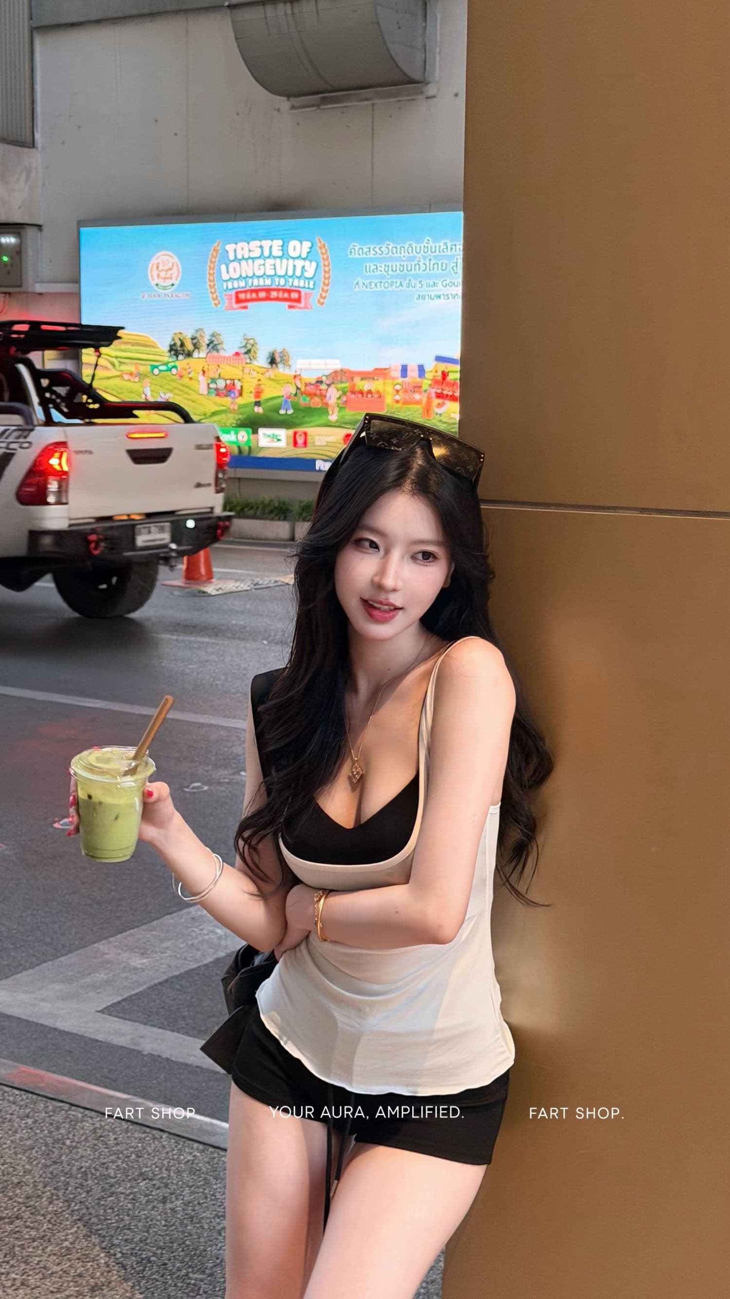 withmin 핫걸 캐주얼 세트 여성 2026 여름 새로운 배색 캐미솔 상세 이미지 12
