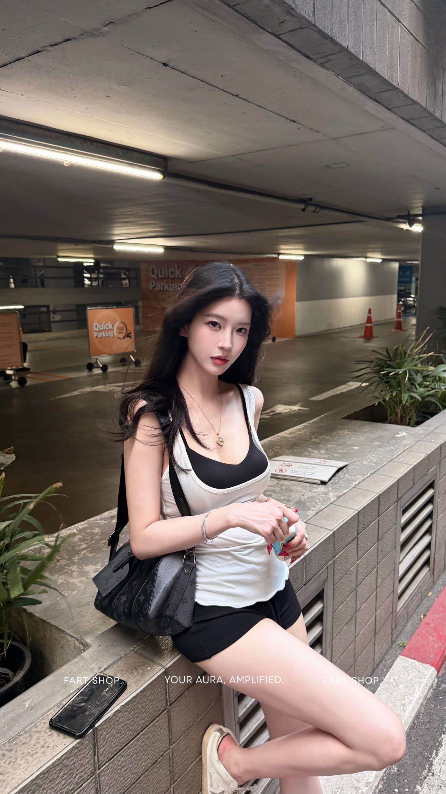 withmin 핫걸 캐주얼 세트 여성 2026 여름 새로운 배색 캐미솔 상세 이미지 13