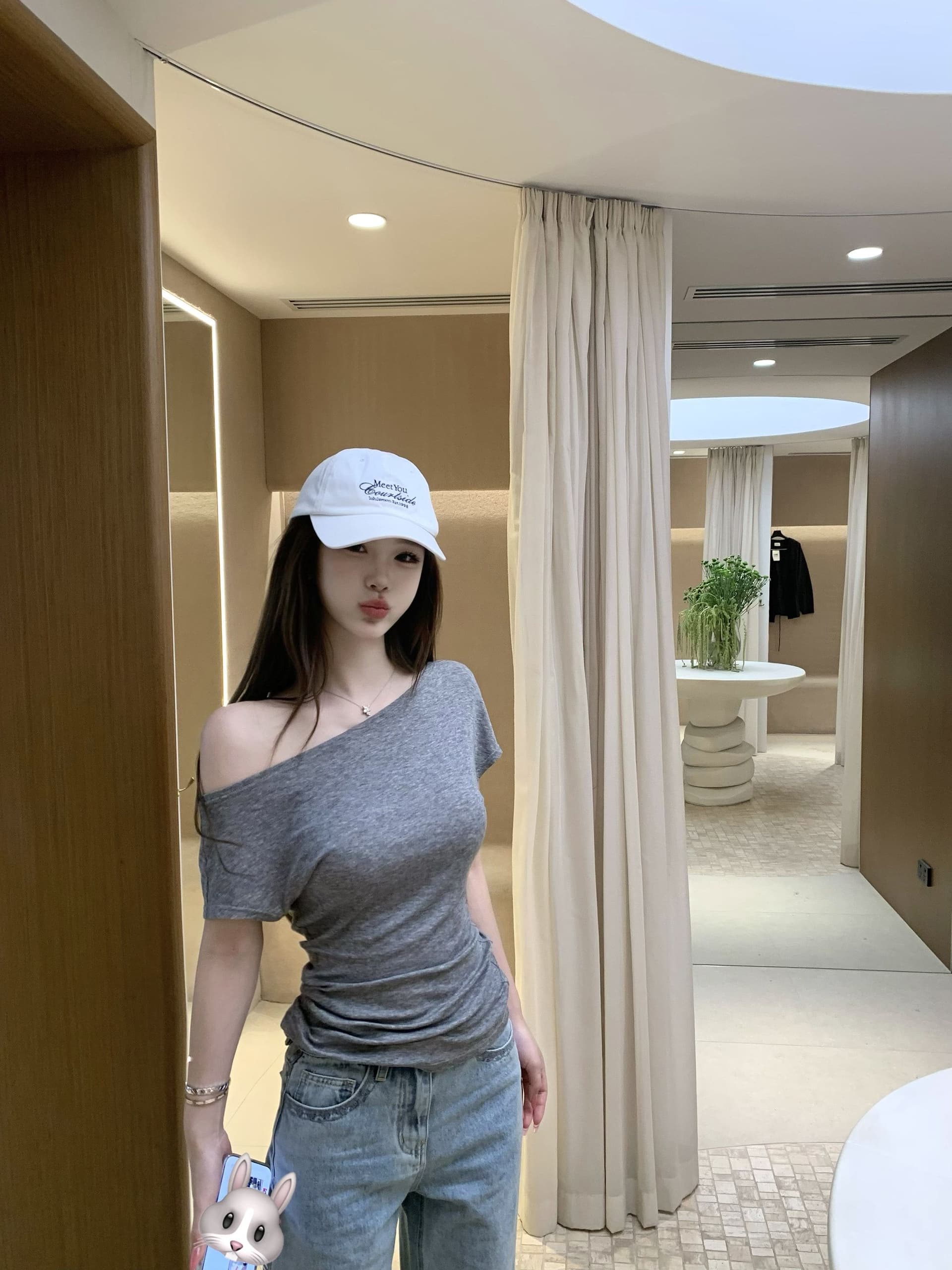 라이 경기 서울 화이트 비스듬한 칼라 오프숄더 반팔 티셔츠 여성 여름 허리 수축 몸매 가꾸기 디자인 센스 핫걸 다용도 짧은 맨위 이미지 2