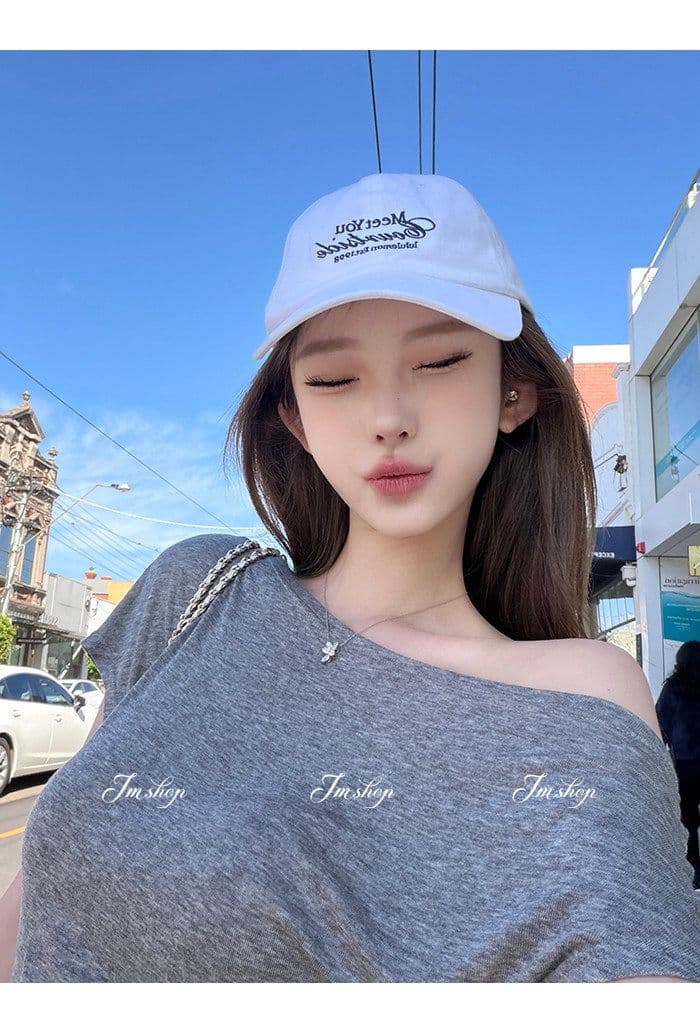 라이 경기 서울 화이트 비스듬한 칼라 오프숄더 반팔 티셔츠 여성 여름 허리 수축 몸매 가꾸기 디자인 센스 핫걸 다용도 짧은 맨위 상세 이미지 14