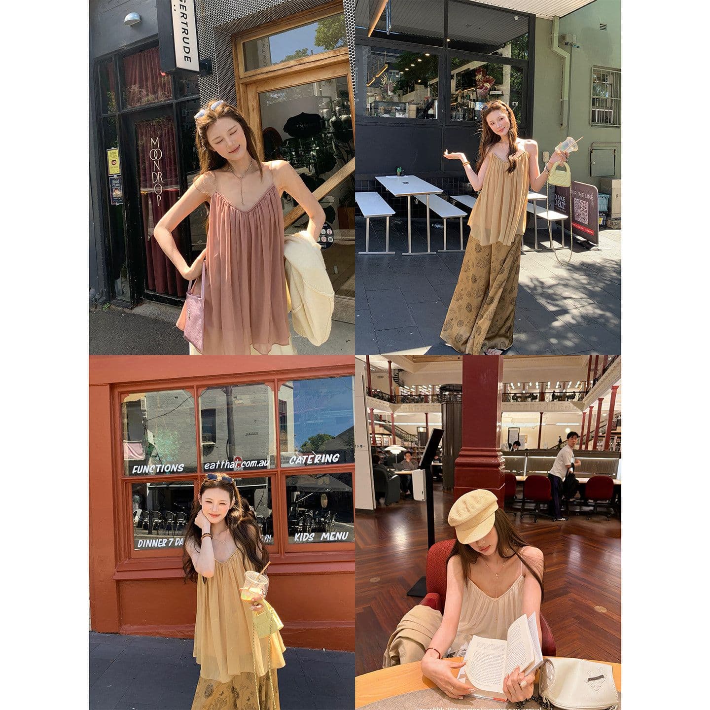 aaaaxbbb 끝없는 한여름 한 부서 부드러운 실 실 V넥 슬립 분위기 센스 캐주얼 슬림해 보이는 도루 센스 맨위