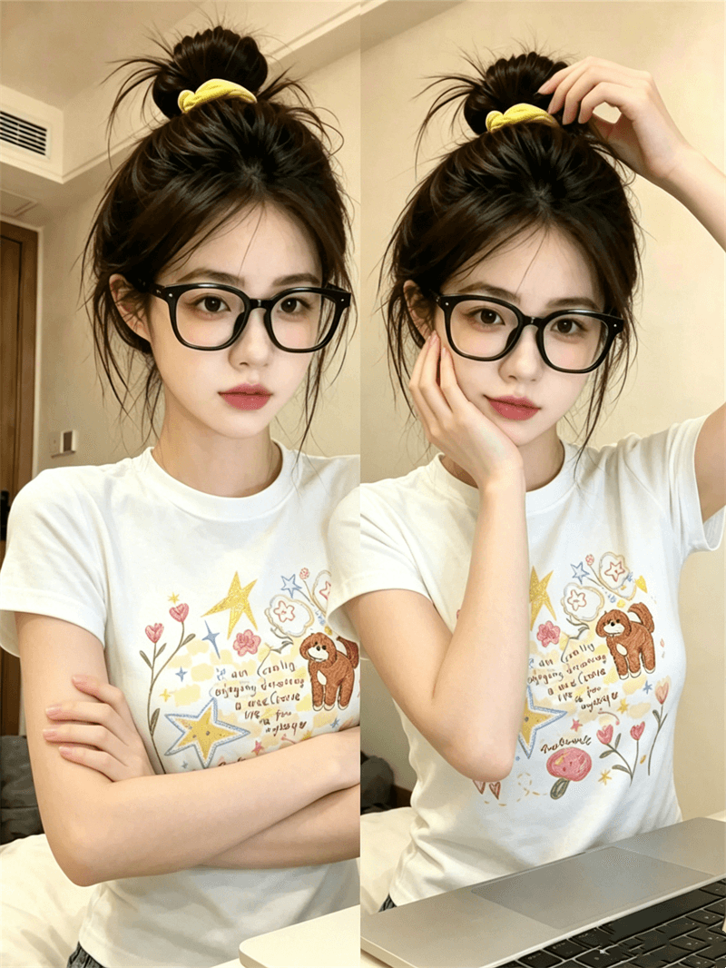 순면 40 220 그램 92 면 8 암모니아 Lun 한국 스타일 새로운 긍정적 인 어깨 반팔 티셔츠 여성 프린트 몸매 가꾸기 핫걸 맨위 상세 이미지 5