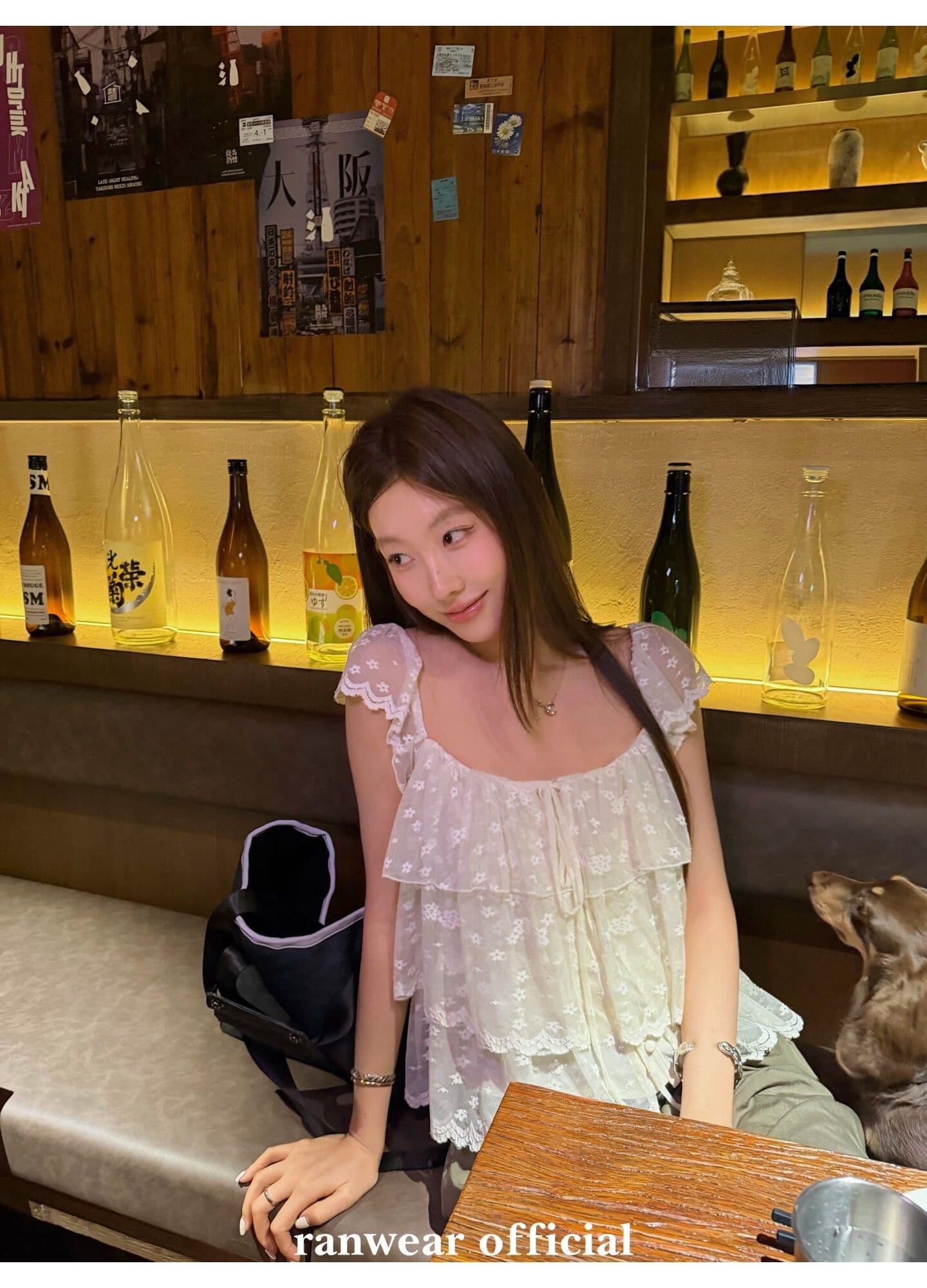작은 대중 디자인 센스 빛 럭셔리 철자 레이스 패치워크 레이스 광장 칼라 요정 가스 작은 날다 소매 반팔 맨위 여성 여름 티셔츠 상세 이미지 11