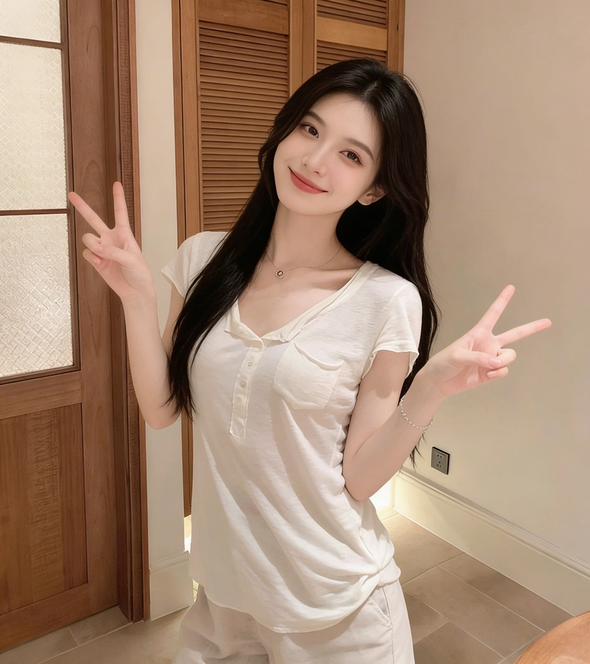 눈꽃 면 famouswang 여름 새로운 오래된 돈 다용도 와 성별 부드러운 통기성 핫걸 반팔 티셔츠 여성 상세 이미지 6