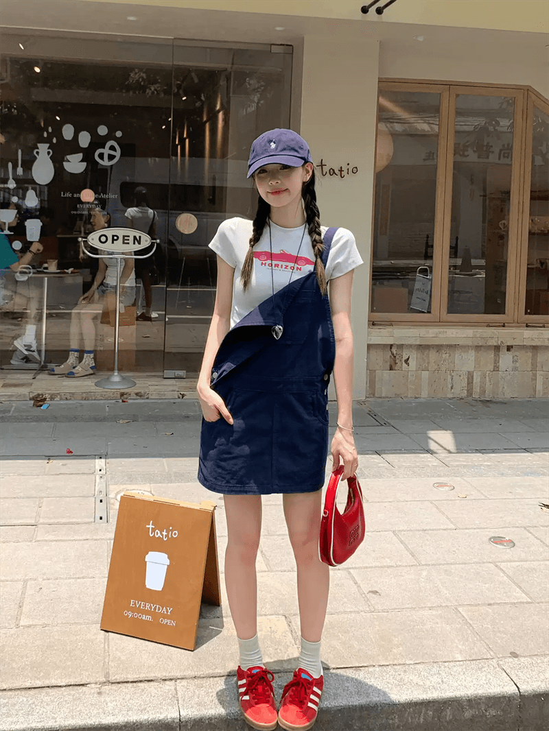 순면 40 220 그램 92 면 8 암모니아 Lun 한국 스타일 새로운 긍정적 인 어깨 반팔 티셔츠 여성 프린트 몸매 가꾸기 핫걸 맨위 이미지 2