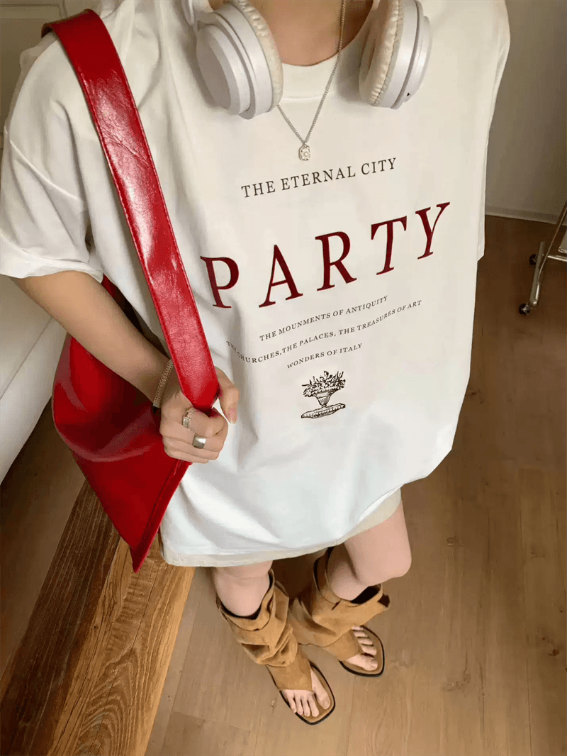 순면 반팔 티셔츠 여성 2026 여름 한국 스타일 새로운 학원 스타일 루즈핏 빅 사이즈 지방 mm 200 kg 웨어러블 상세 이미지 3