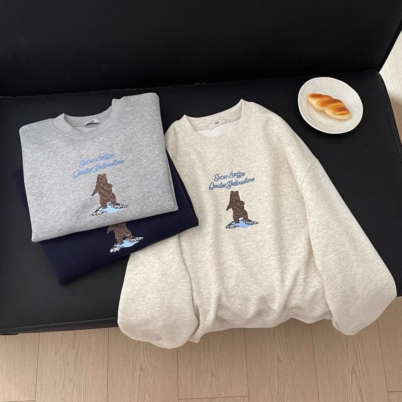 경관 그림 모방 Mianhua 면 복합 얇은 스타일 310g 털이 있는 400g 라운드 넥 후드티 여성 가을 겨울 국경 간 조수 브랜드 맨위 상세 이미지 2