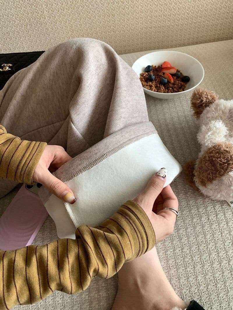 tr 양모 im ~까지 구름 플러시 센스 긍정적 인 어깨 V넥 니트 기본 셔츠 여성 슬림해 보이는 연삭 털 인사이드 잡아라. 의류 상세 이미지 45