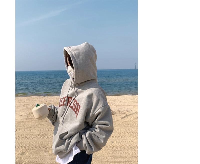 경관 그림 2026 모방 Mianhua 면 복합 얇은 스타일 310g 털이 있는 400g 후드 티 스웨터 여성 가을 겨울 조수 브랜드 맨위 상세 이미지 11