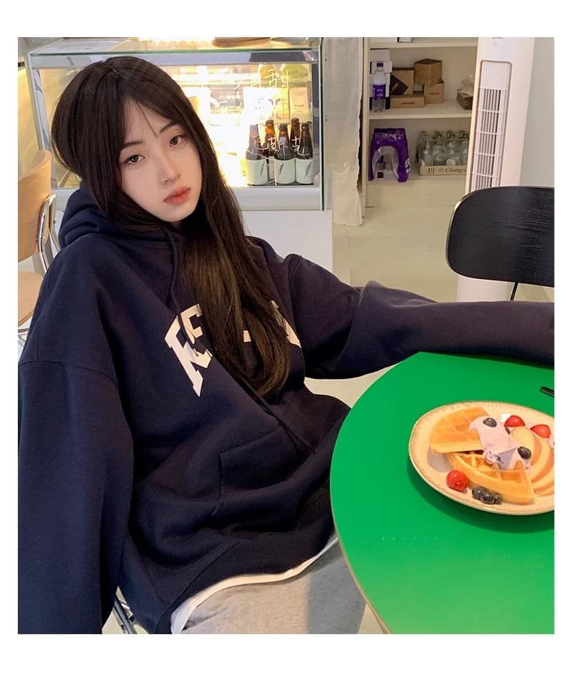 경관 그림 2026 모방 Mianhua 면 복합 얇은 스타일 310g 털이 있는 400g 후드 티 스웨터 여성 가을 겨울 조수 브랜드 맨위 상세 이미지 31