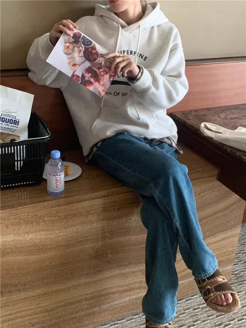 경관 그림 2026 모방 Mianhua 면 복합 얇은 스타일 310g 털이 있는 400g 후드 티 스웨터 여성 가을 겨울 조수 브랜드 맨위 상세 이미지 17