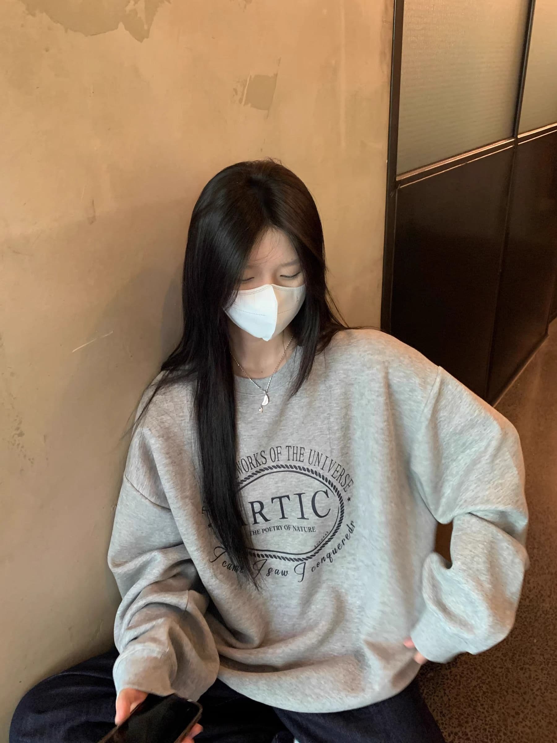 경관 그림 모방 Mianhua 면 복합 얇은 스타일 310g 털이 있는 400g 라운드 넥 후드티 여성 가을 겨울 국경 간 조수 브랜드 맨위