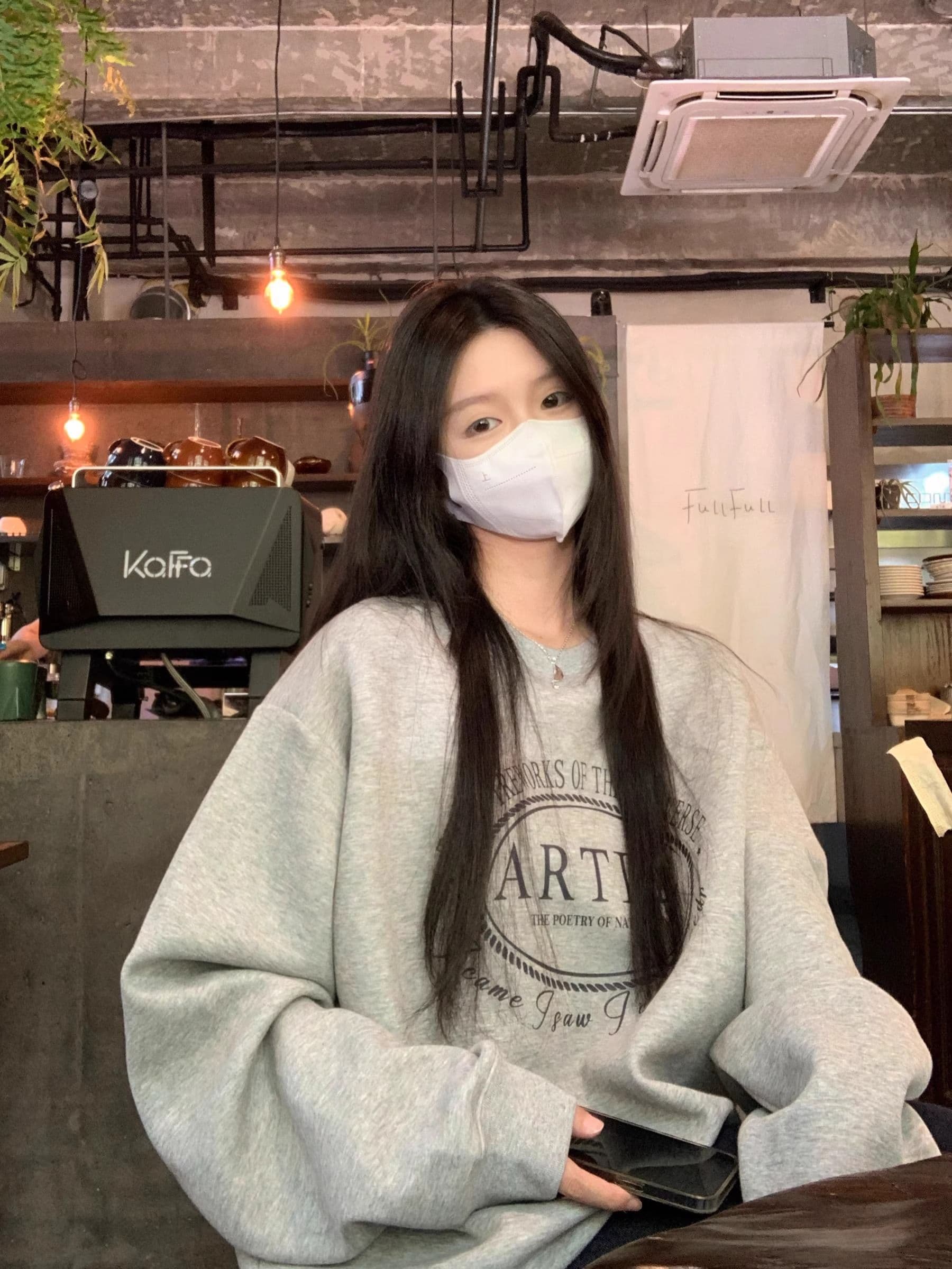 경관 그림 모방 Mianhua 면 복합 얇은 스타일 310g 털이 있는 400g 라운드 넥 후드티 여성 가을 겨울 국경 간 조수 브랜드 맨위 상세 이미지 3