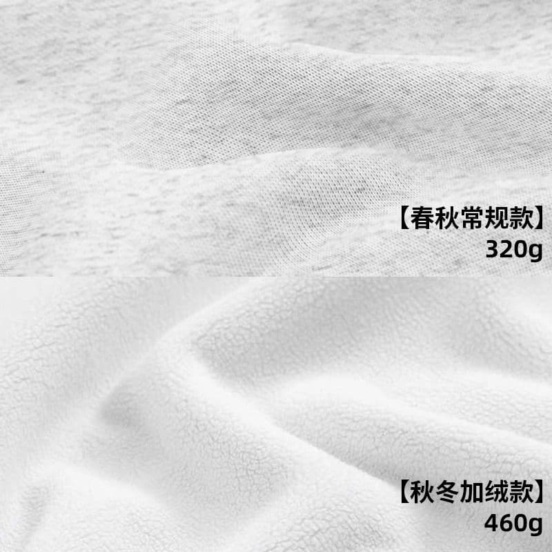 경관 그림 모방 Mianhua 면 복합 얇은 스타일 310g 털이 있는 400g 라운드 넥 후드티 여성 가을 겨울 국경 간 조수 브랜드 맨위 상세 이미지 5