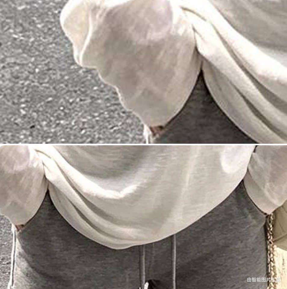 라이 경기 서울 눈꽃 면 알파벳 프린트 비스듬한 어깨 얇은 스타일 긴팔 티셔츠 여성 가을 루즈핏 허리 수축 자외선 차단 맨위 상세 이미지 7