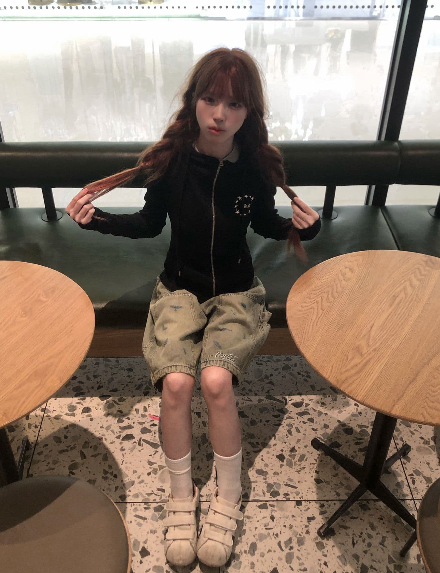 2026 아메리칸 레트로 프린트 후드 티 스웨터 여성 이른 가을 폭발 몸매 가꾸기 달콤한 핫걸 오픈 가디건 쇼트 스타일 조수 브랜드 맨위 상세 이미지 14