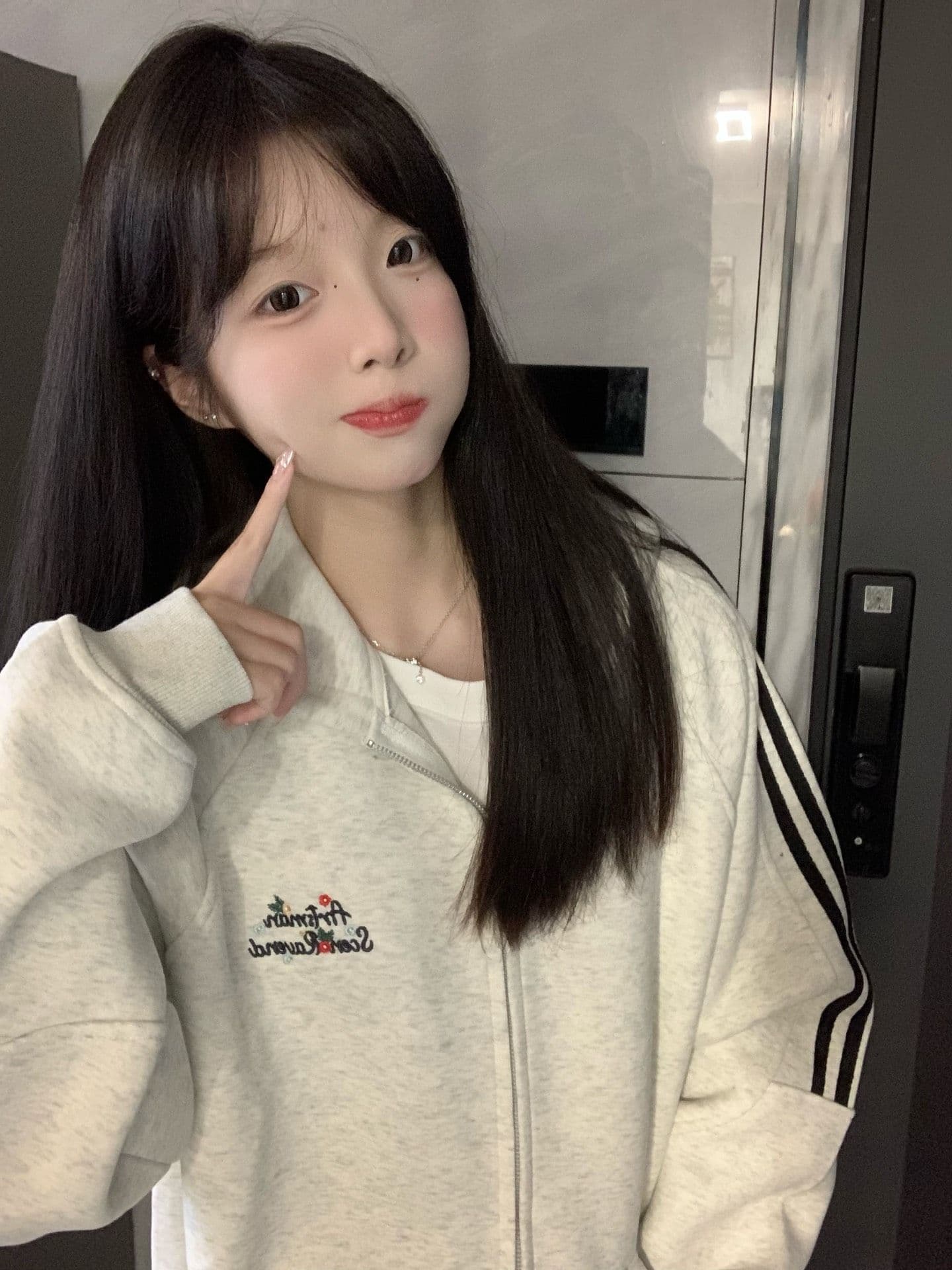 얇은 스타일 털이 있는 원본 솜씨 자수 순수한 Mianhua 면 복합 2026 가을 겨울 후드티 여성 재킷 상세 이미지 3