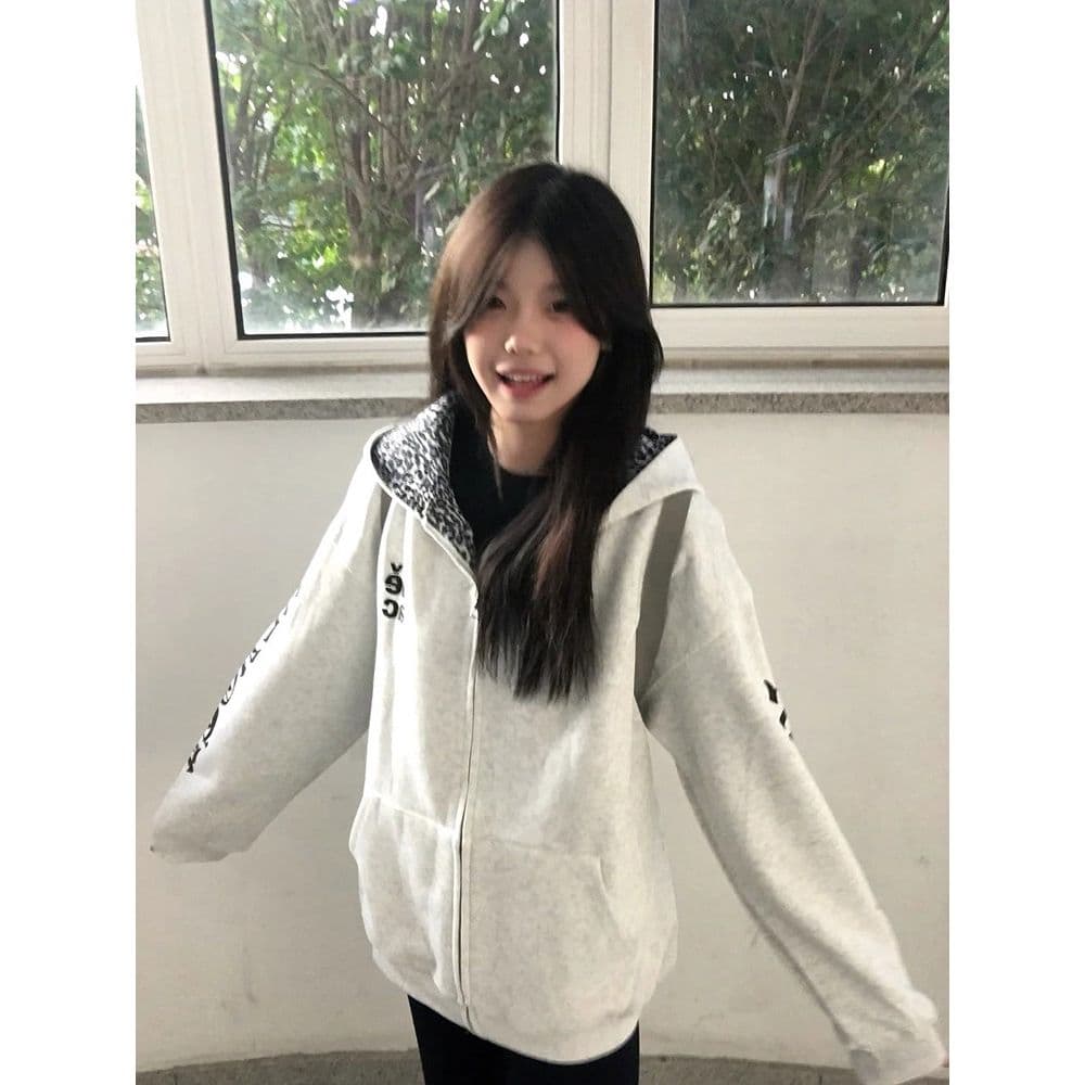 얇은 스타일 털이 있는 인사이드 펌프 원본 솜씨 순수한 Mianhua 면 복합 후드티 여성 상세 이미지 5