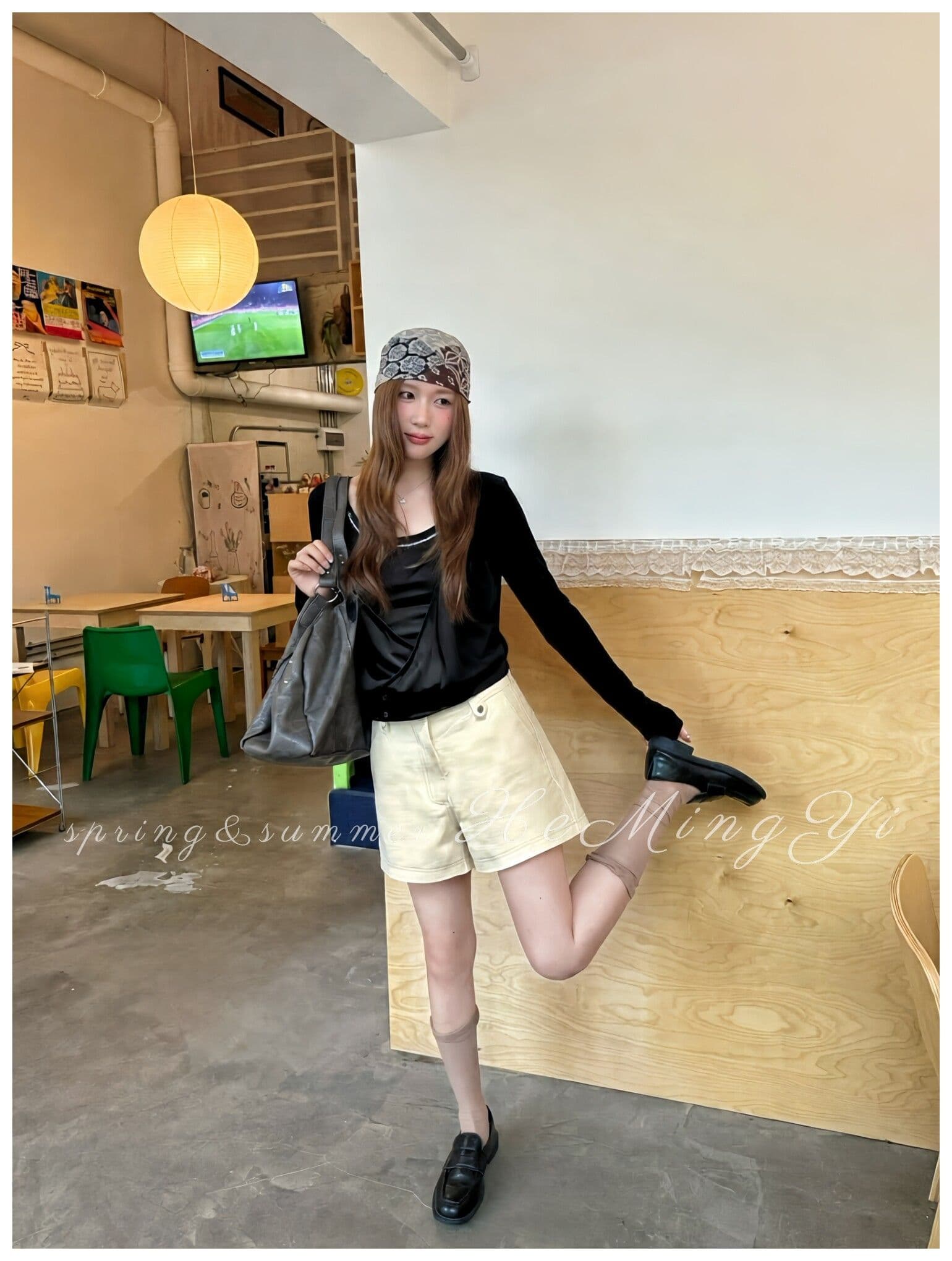 2026 가을 한 부서 순수한 욕망 바람 슬립 블라우스 두 조각 여성 세트 대 라운드 넥 루즈핏 슬림해 보이는 긴팔 자외선 차단 맨위 상세 이미지 10