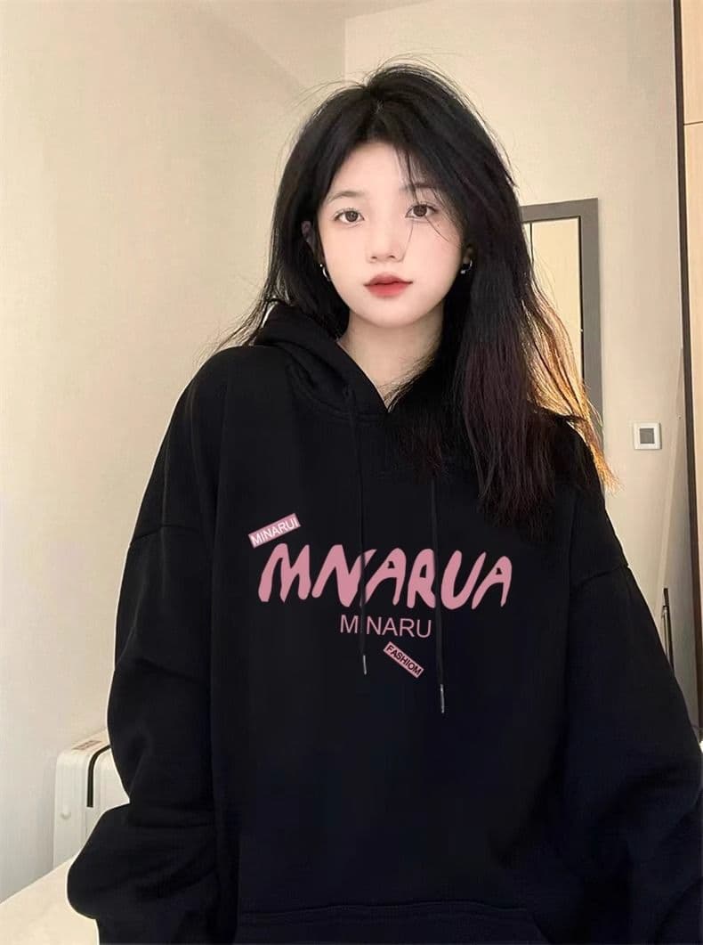 경관 그림 정가 모방 Mianhua 면 복합 얇은 스타일 310g 털이 있는 400g 후드 티 스웨터 여성 가을 겨울 재킷 상세 이미지 6