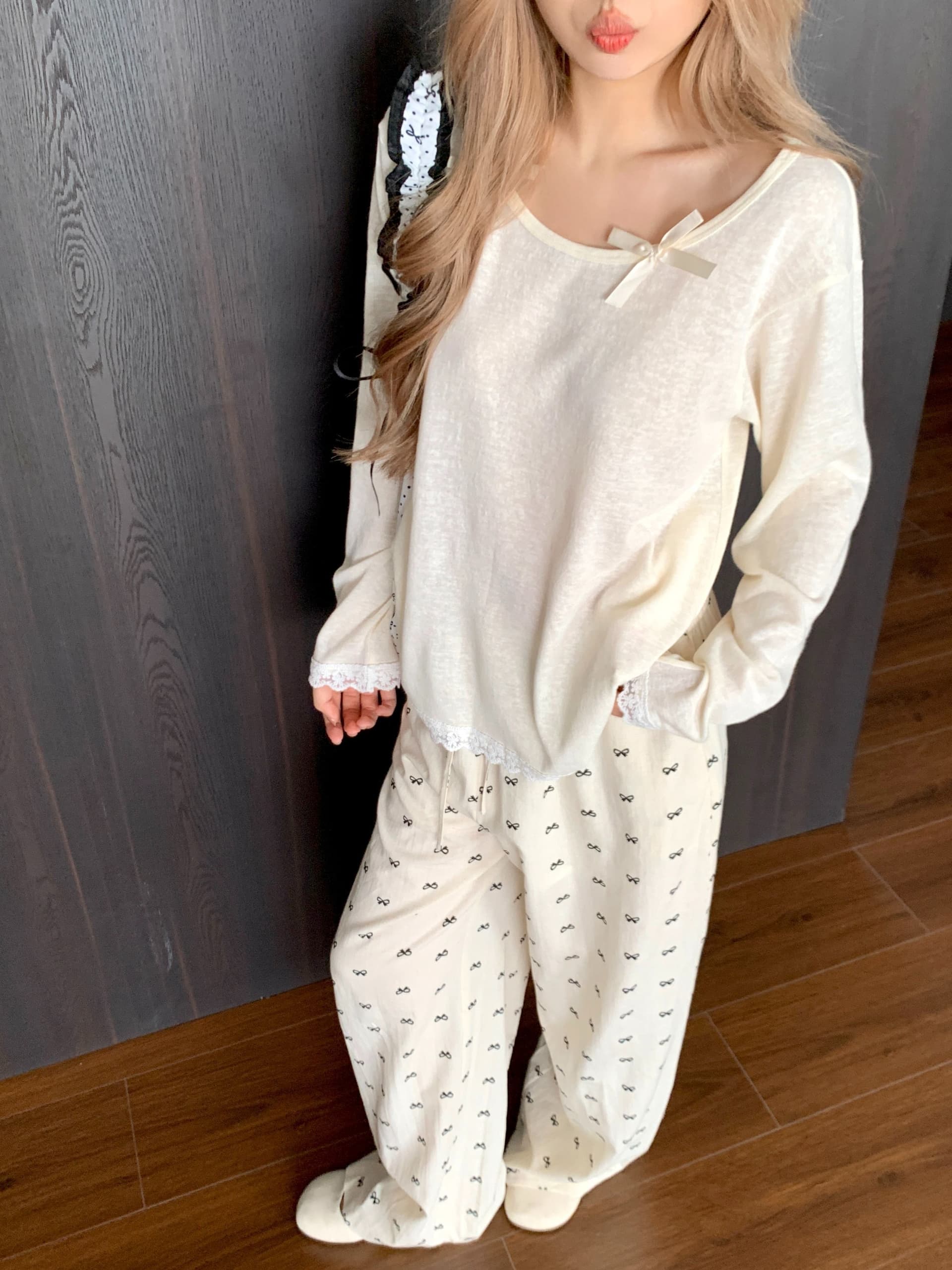 리넨 면화 원본 원단 한국 스타일 핫걸 나비 매듭 레이스 조각 화이트 티셔츠 여성 가을 달콤함 블라우스 여성 상세 이미지 2