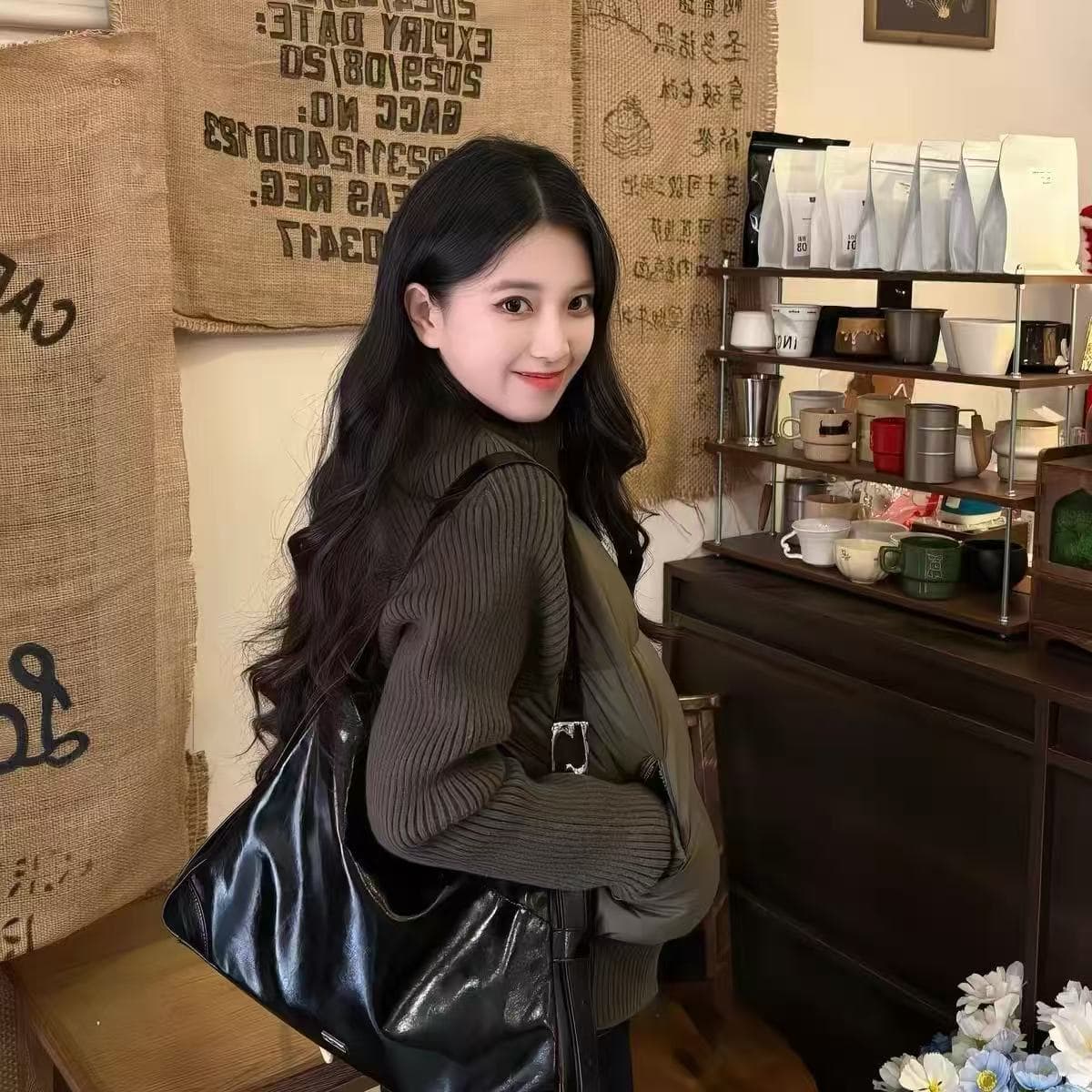 한 부서 슈퍼 잘 생긴 면 의류 여성 2026 새로운 겨울 니트 슬리브 면 옷 작은 키 목화 진딧물 두꺼운 겨울 의류 재킷 상세 이미지 8