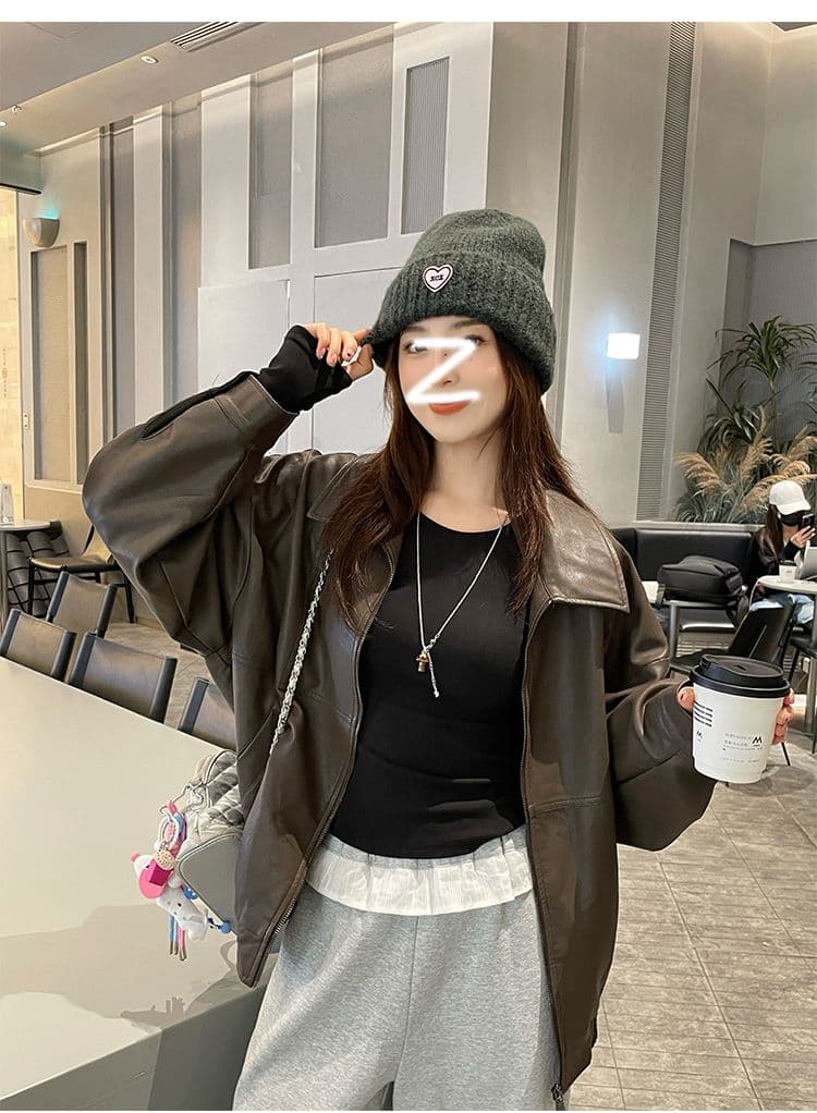 260 그램 모달 사람들 면 핫걸 긍정적 인 어깨 라운드 넥 긴팔 기본 셔츠 티셔츠 여성 봄 가을 맨위 인사이드 가져 가라. 상세 이미지 27