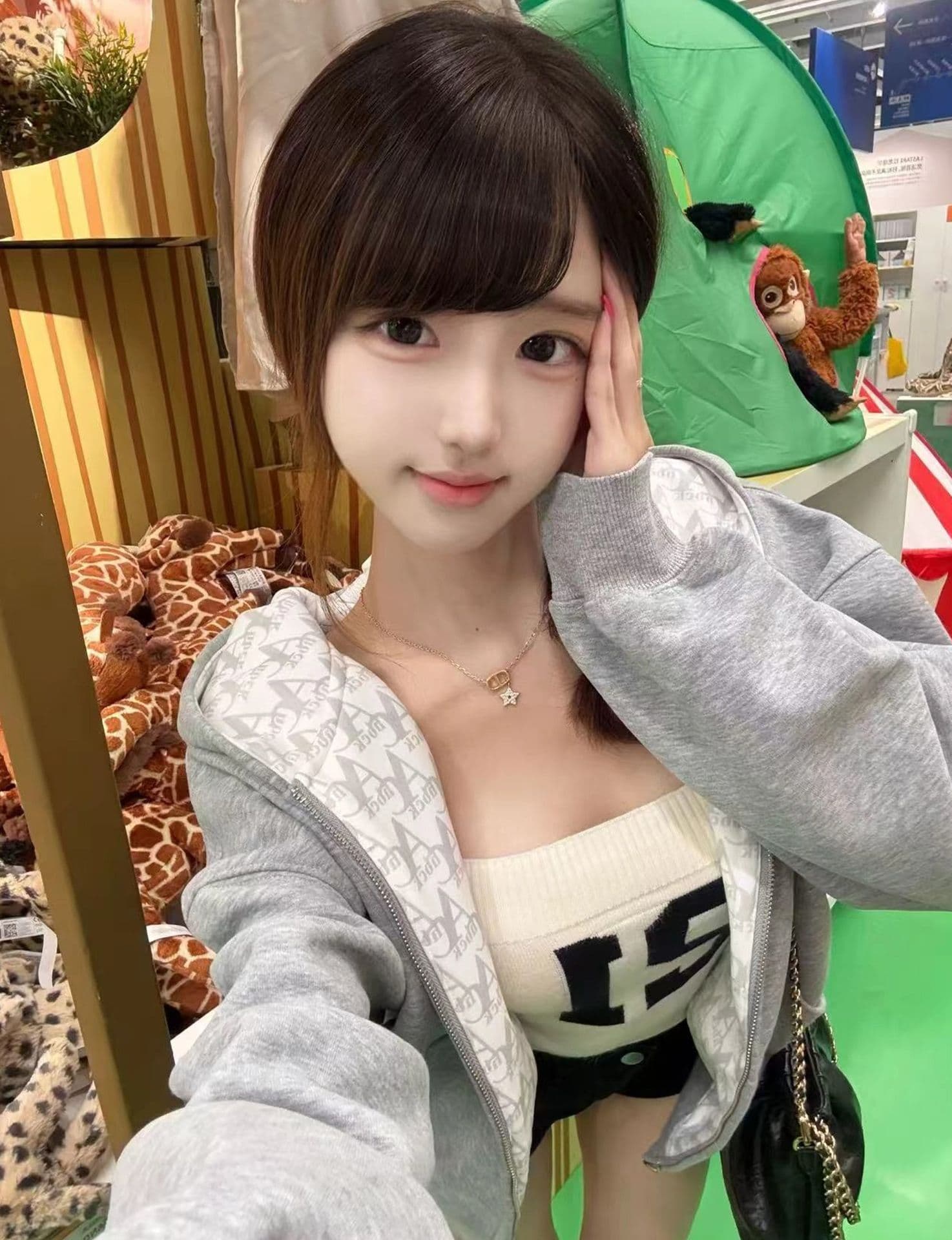 얇은 스타일 백금 지퍼 자수 인사이드 펌프 복합 순수한 Mianhua 면 복합 후드티 여성 재킷