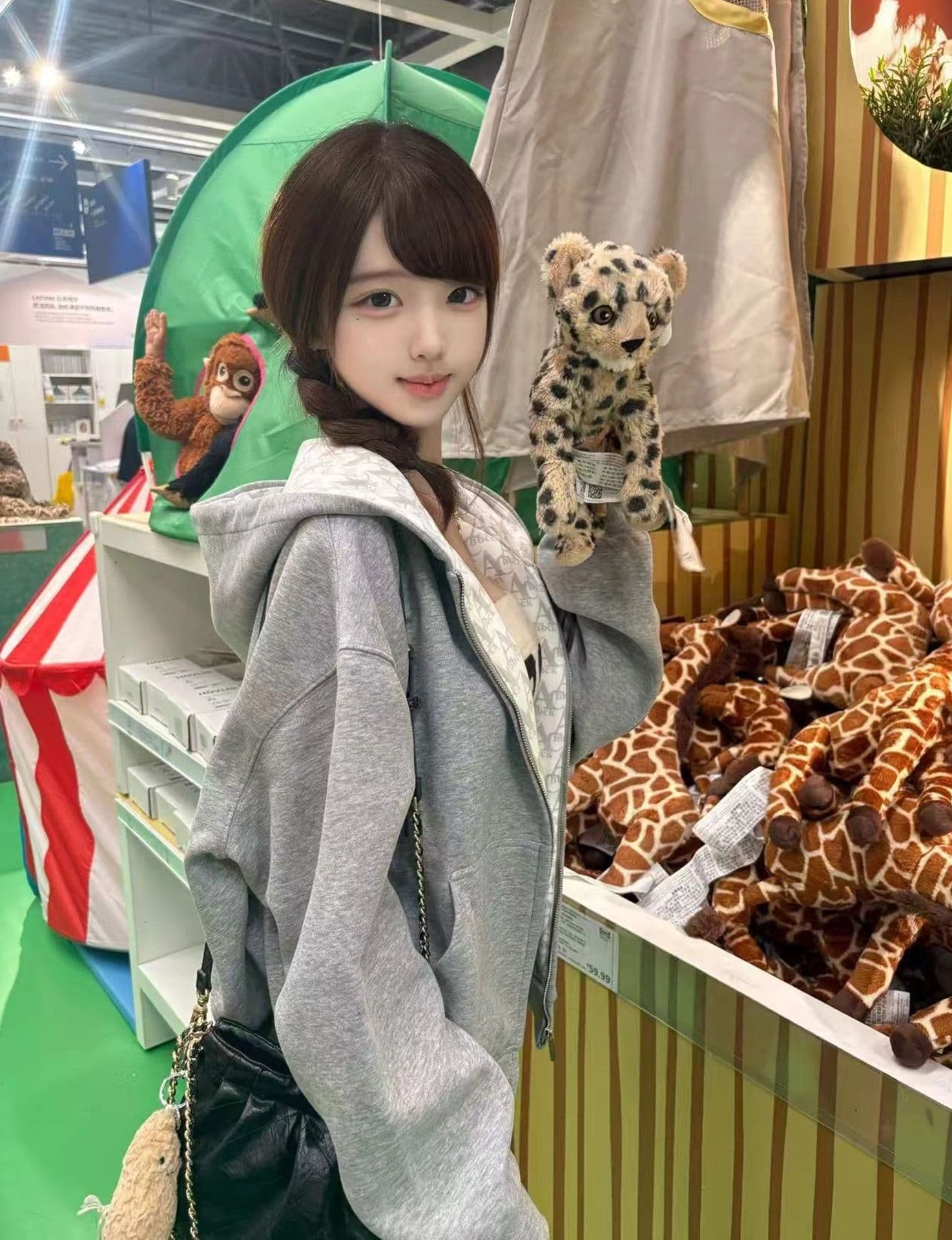 얇은 스타일 백금 지퍼 자수 인사이드 펌프 복합 순수한 Mianhua 면 복합 후드티 여성 재킷 이미지 4
