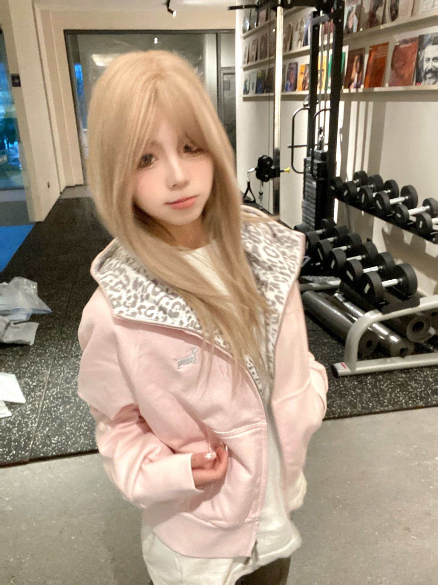 얇은 스타일 자수 백금 지퍼 순수한 Mianhua 면 복합 가을 겨울 한국 스타일 후드티 여성 조수 브랜드 재킷 상세 이미지 4
