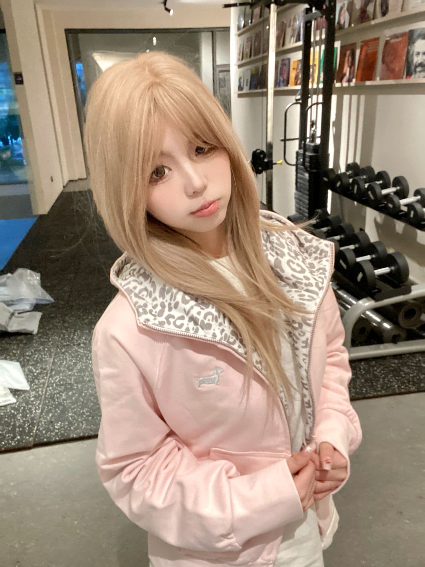 얇은 스타일 자수 백금 지퍼 순수한 Mianhua 면 복합 가을 겨울 한국 스타일 후드티 여성 조수 브랜드 재킷 상세 이미지 6
