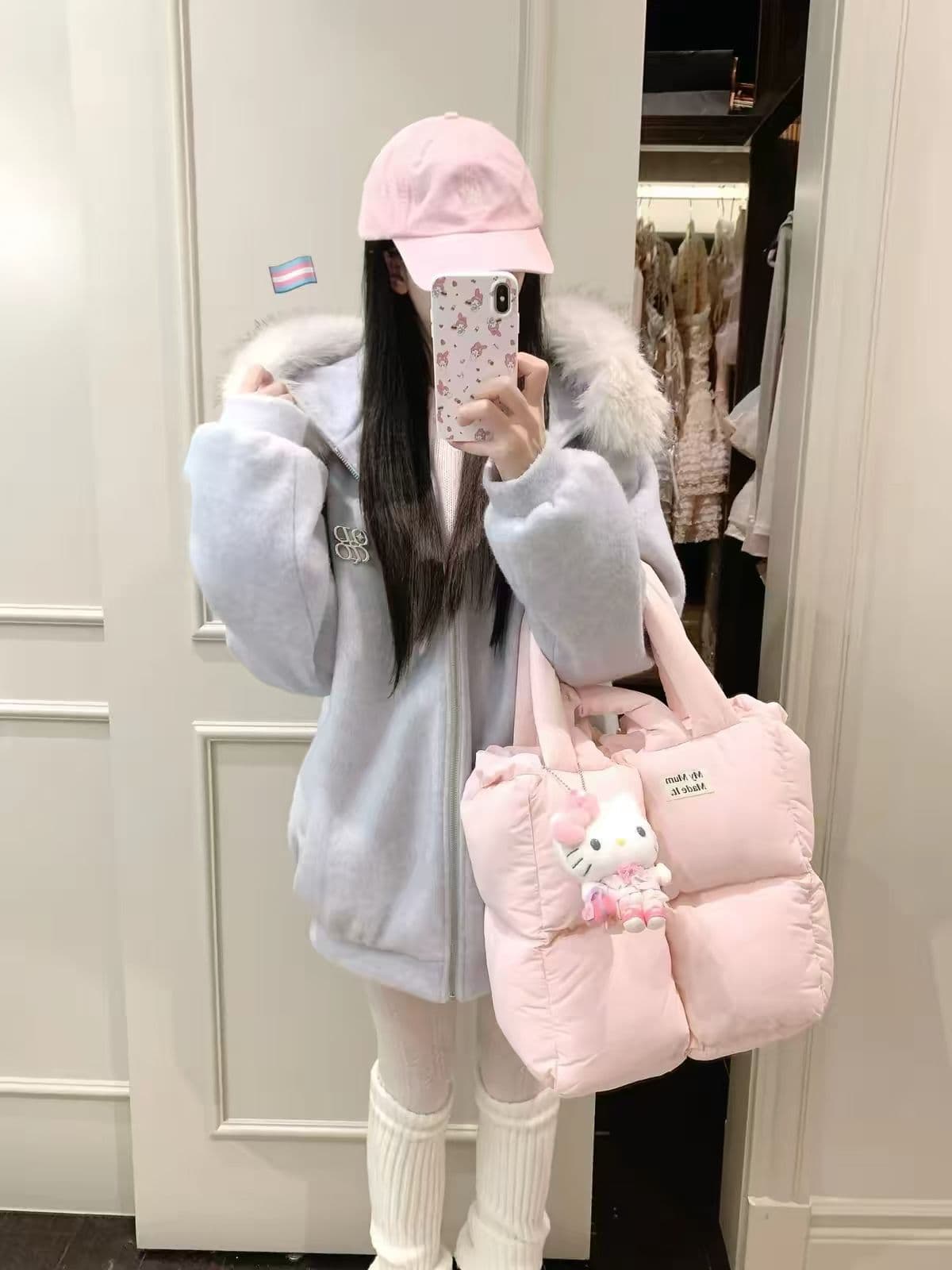 예약하기 섹션 310 크 털이 있는 400g 큰 모피 칼라 탈착식 한국 스타일 새로운 후드티 여성 재킷 조수 브랜드 상세 이미지 4