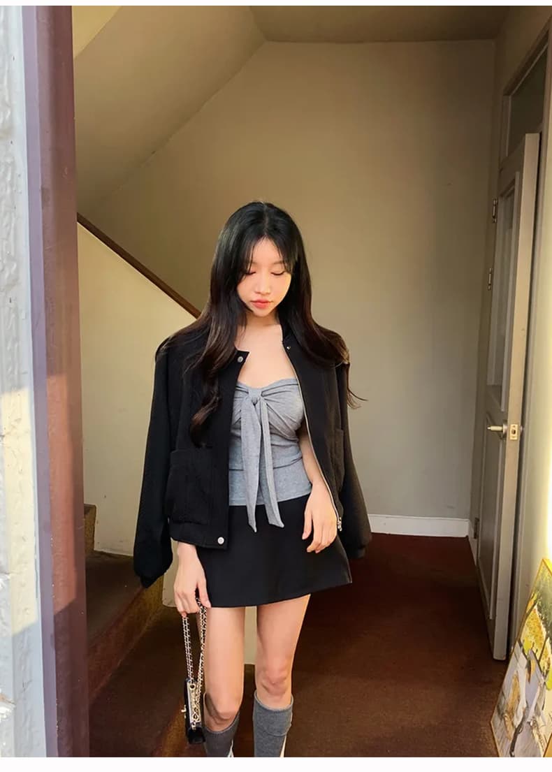 한국 동대문 신제품 순수한 욕망 바람 뜨거운 소녀 활 튜브 톱 조끼 여성 슬림 상세 이미지 15