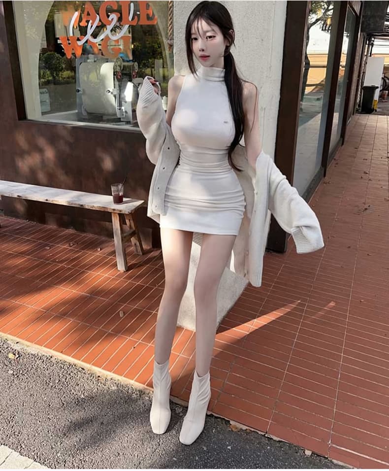 한국 동대문 신제품 미니멀리즘 느긋한 바람 슈퍼 잘 생긴 루즈핏 니트 카디건 코트 se 상세 이미지 13