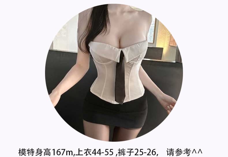 한국 동대문 신제품 핫걸 디스플레이 몸 섹시함 디스플레이 가슴 경기 넥타이 외출용 튜브탑 맨위 se 상세 이미지 6