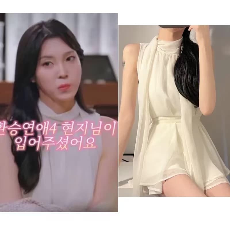 한국 동대문 신제품 옮기다 사랑 4 음과 지혜 같은 단락 of_yoon 민소매 셔츠 드레스