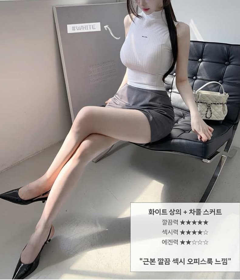 한국 동대문 신제품 인력 한 조각 자이언트 잘 생긴 ~ 중 섹시함 슬림해 보이는 하이웨이스트 타이트 스커트 반신 스커트 se 상세 이미지 11