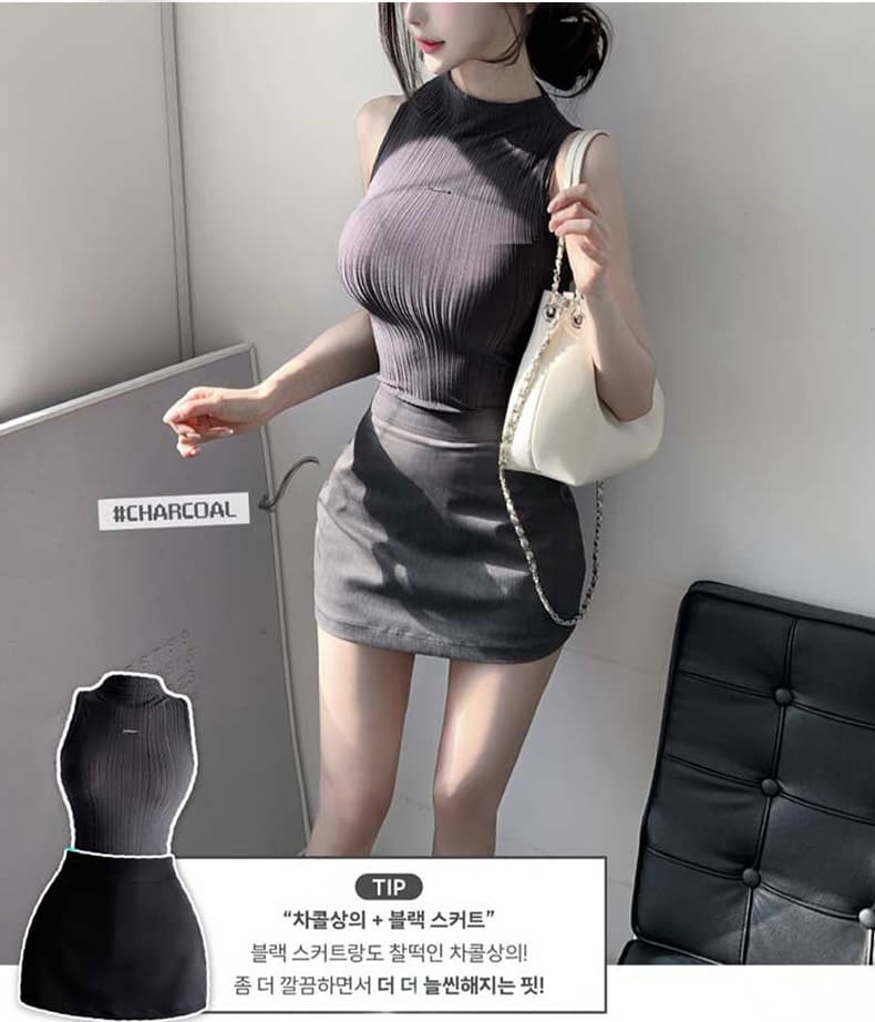 한국 동대문 신제품 인력 한 조각 자이언트 잘 생긴 ~ 중 섹시함 슬림해 보이는 하이웨이스트 타이트 스커트 반신 스커트 se 상세 이미지 18