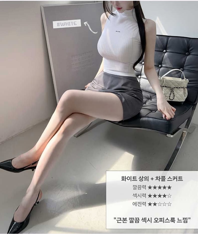 한국 동대문 신제품 순수한 섹시함 타이트 민소매 하프 칼라 티셔츠 여성 외출용 몸매 가꾸기 조끼 맨위 상세 이미지 11